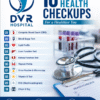 DVR Hospital 10 essential health checkups infographic best diagnostics near me